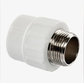 Муфта комб с нар резьбой 25*5/4" PPRC FD_БЕЛЫЙ
